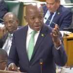 Pearnel Charles Jnr speaking in parliament, May 13, 2025